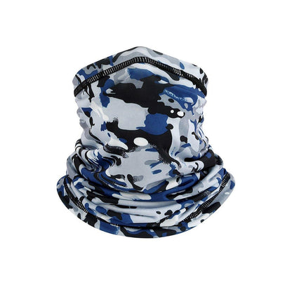Sunblock Ice Silk Breathable Bandana Bib Face Scarf Fishing Biker Sport Headgear - Black