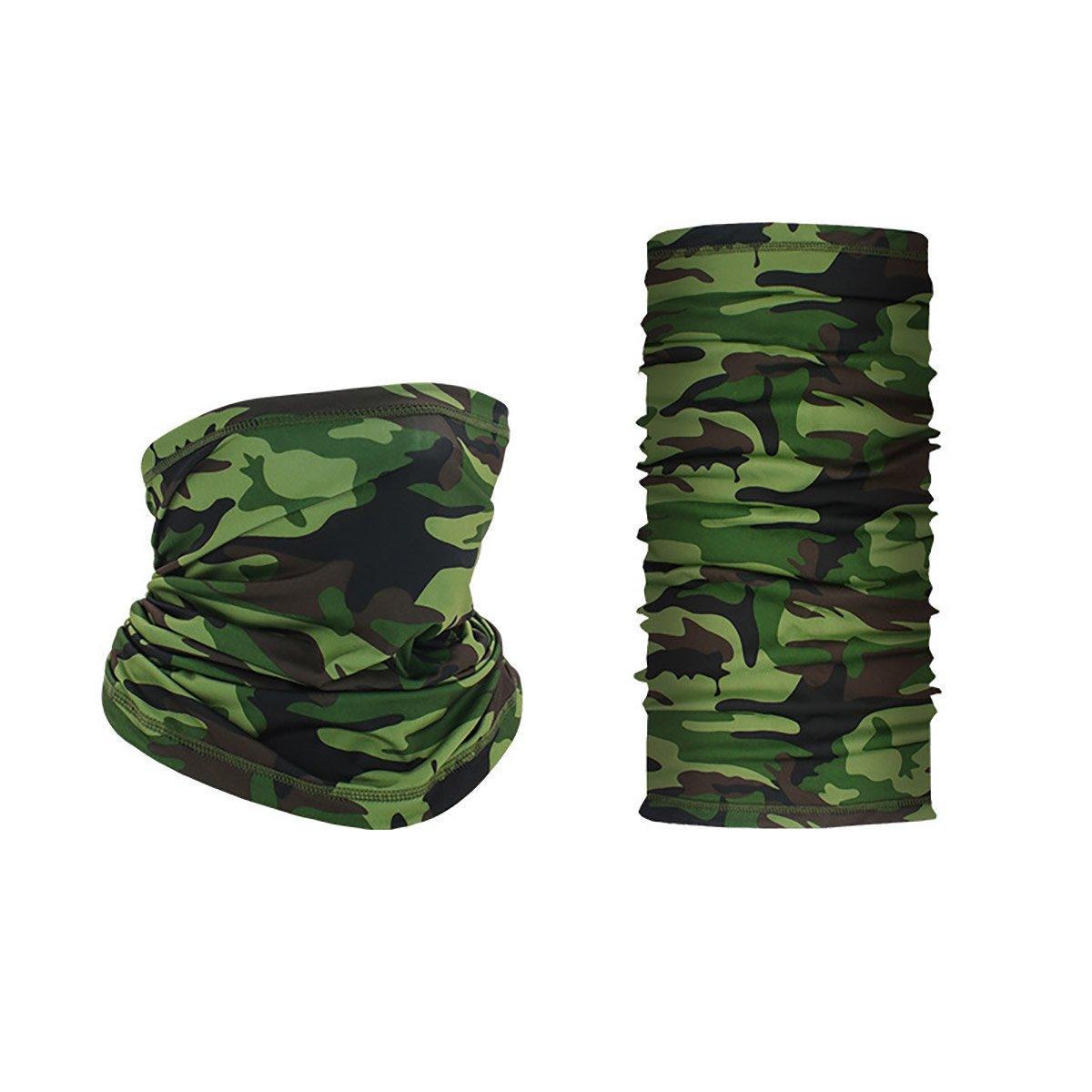 Sunblock Ice Silk Breathable Bandana Bib Face Scarf Fishing Biker Sport Headgear - Black