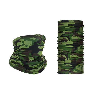 Sunblock Ice Silk Breathable Bandana Bib Face Scarf Fishing Biker Sport Headgear - Black