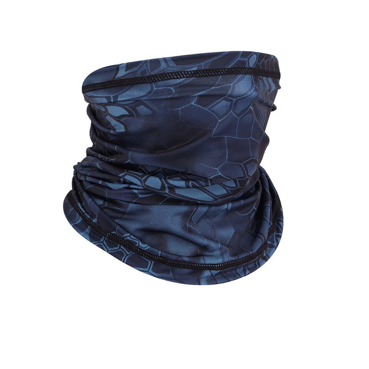Sunblock Ice Silk Breathable Bandana Bib Face Scarf Fishing Biker Sport Headgear - Black