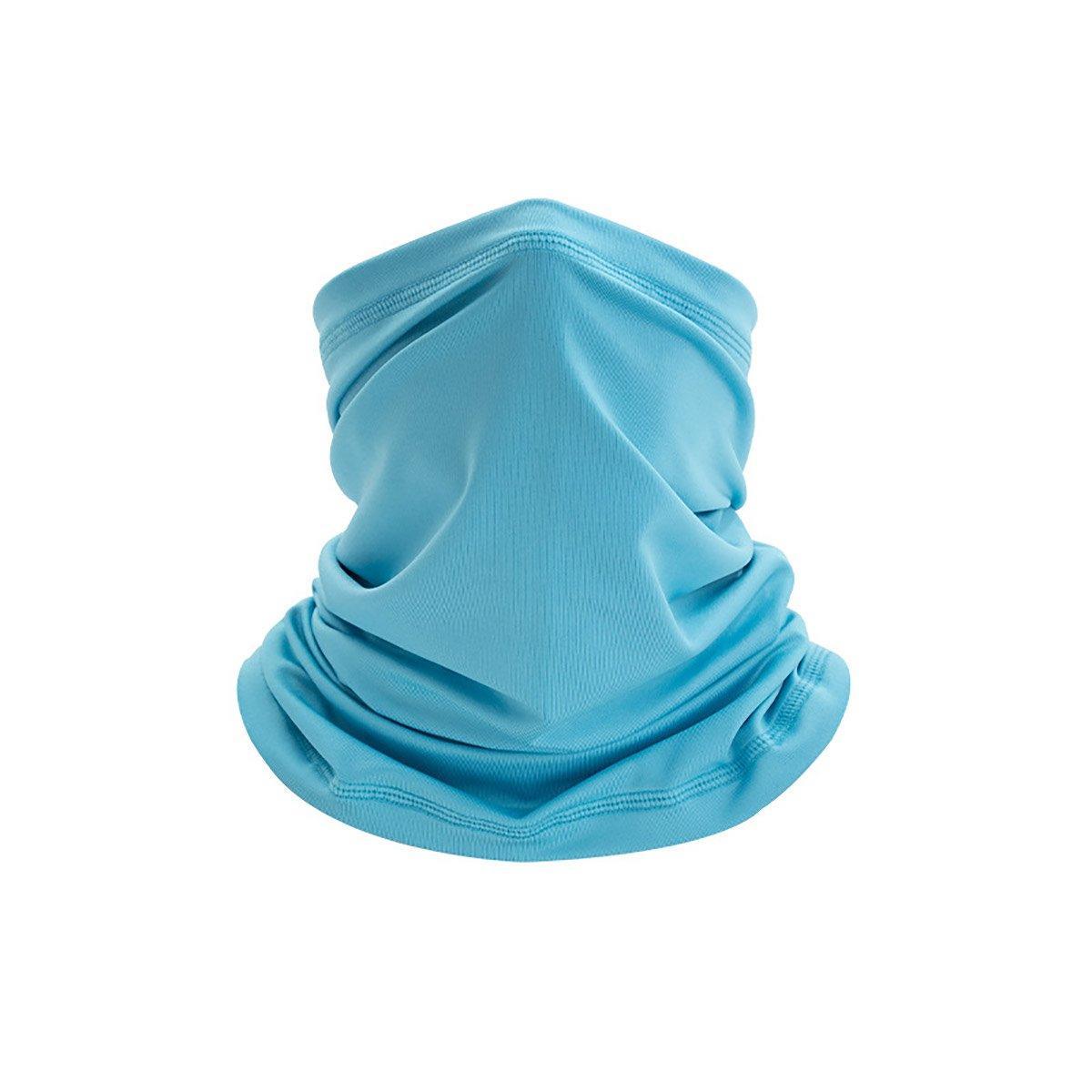 Sunblock Ice Silk Breathable Bandana Bib Face Scarf Fishing Biker Sport Headgear - Black