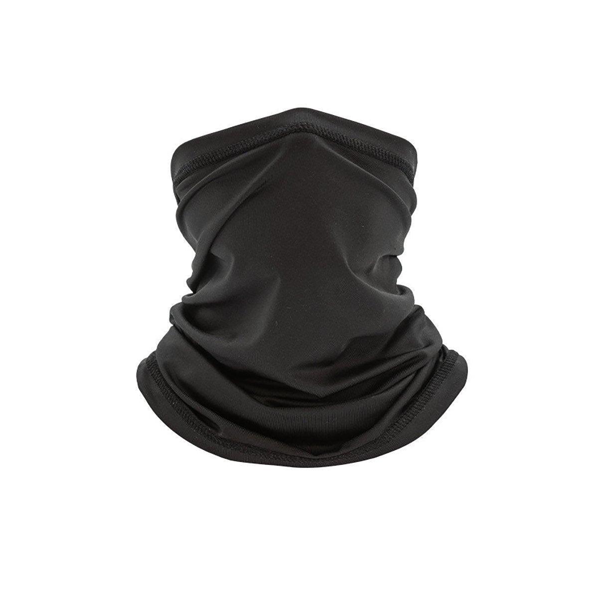 Sunblock Ice Silk Breathable Bandana Bib Face Scarf Fishing Biker Sport Headgear - Black
