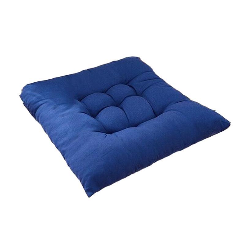 Soft Chair Cushion Pad for Indoor Outdoor Seating Square Seat Cover 35x35cm - Green
