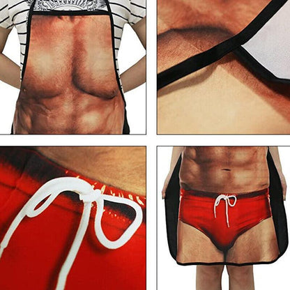 Funny Adult Men Women Novelty Aprons Party Game Cooking Kitchen BBQ Baking - Sexy Lace