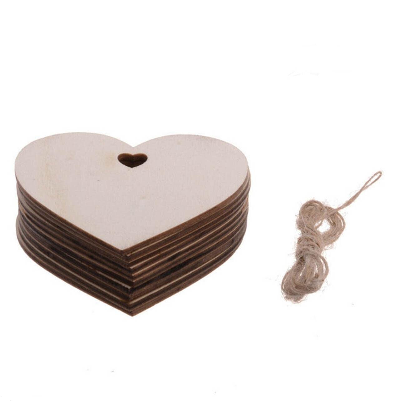 Wooden Christmas Hanging Ornament for Tree DIY Craft Decoration 10pcs - Bell