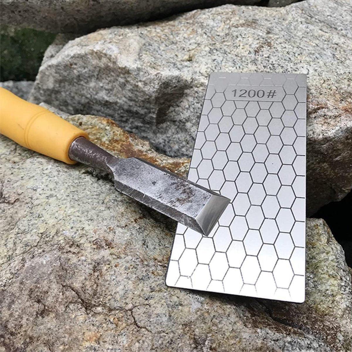 4pcs Diamond Knife Sharpener Sharpening Stone Honeycomb Grind Sharpener Kit.
