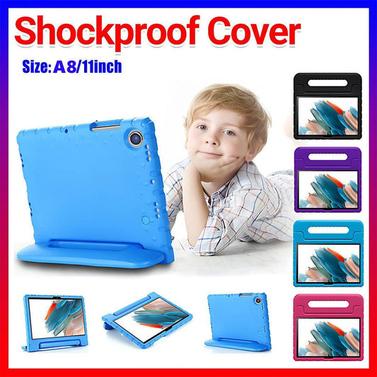 For Samsung Galaxy Tab A8 Plus 11Inch EVA Case Handheld Protective Drop Cover - Purple.