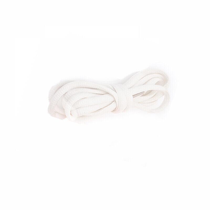 Shoelaces Colorful Coloured Flat Round Oval Bootlace Sneaker Shoe Laces - Oval-White