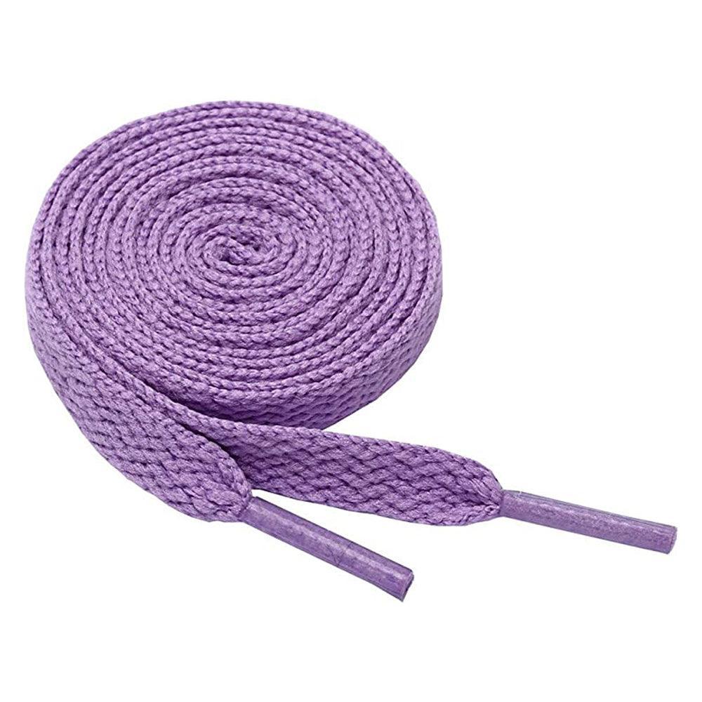 Shoelaces Colorful Coloured Flat Round Oval Bootlace Sneaker Shoe Laces - Oval-White