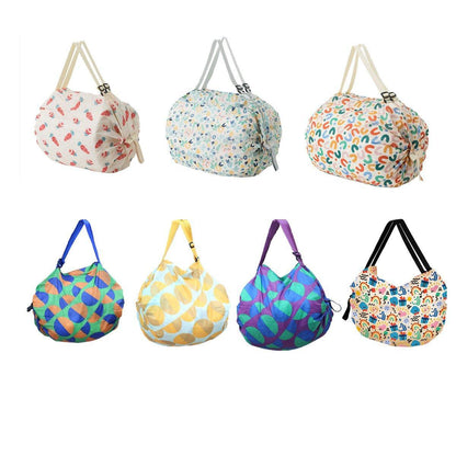 Large Foldable Eco-Friendly Shopping Bag Reusable Thickened Portable Travel Tote - 5