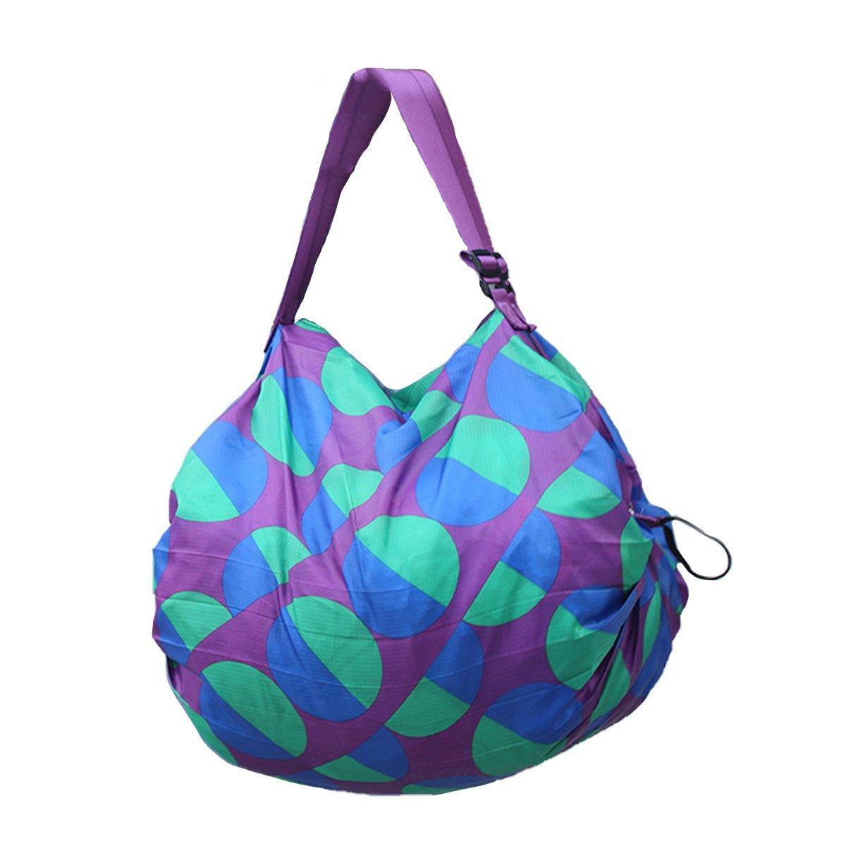 Large Foldable Eco-Friendly Shopping Bag Reusable Thickened Portable Travel Tote - 5