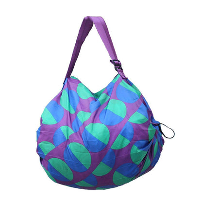 Large Foldable Eco-Friendly Shopping Bag Reusable Thickened Portable Travel Tote - 5