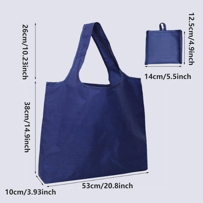 Large Multi Colour Waterproof Shopping Bag Foldable Portable Reusable Bag - Wine Red