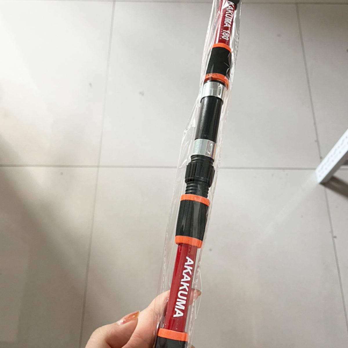 Telescopic Fishing Rod Lightweight Portable Sea Casting Rod Durable Glass Steel - Yellow.