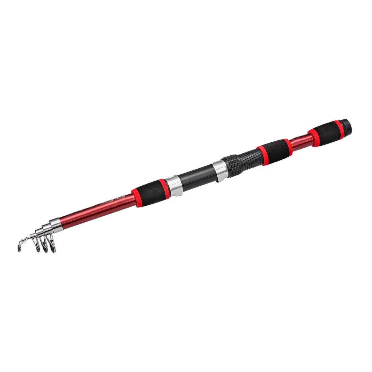 Telescopic Fishing Rod Lightweight Portable Sea Casting Rod Durable Glass Steel - Yellow.