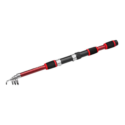 Telescopic Fishing Rod Lightweight Portable Sea Casting Rod Durable Glass Steel - Yellow.