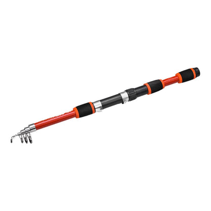 Telescopic Fishing Rod Lightweight Portable Sea Casting Rod Durable Glass Steel - Yellow.