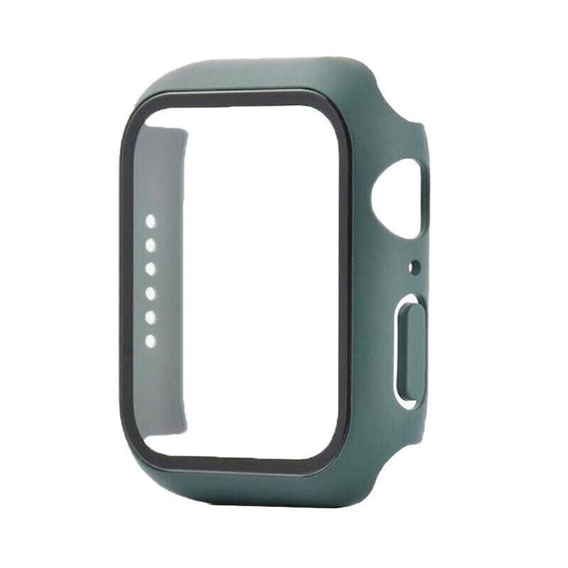 For Apple Watch iWatch Series SE 6 5 4 3 2 1 Case Full Glass Cover 38mm - Blue.