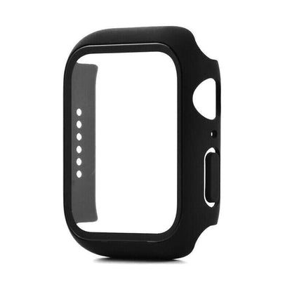 For Apple Watch iWatch Series SE 6 5 4 3 2 1 Case Full Glass Cover 38mm - Blue.