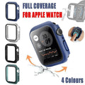 For Apple Watch iWatch Series SE 6 5 4 3 2 1 Case Full Glass Cover 38mm - Green.