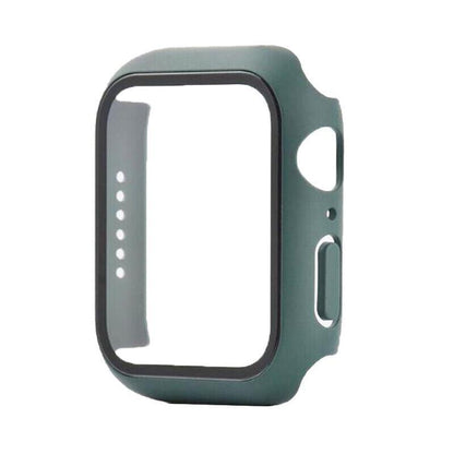 For Apple Watch iWatch Series SE 6 5 4 3 2 1 Case Full Glass Cover 38mm - Green.