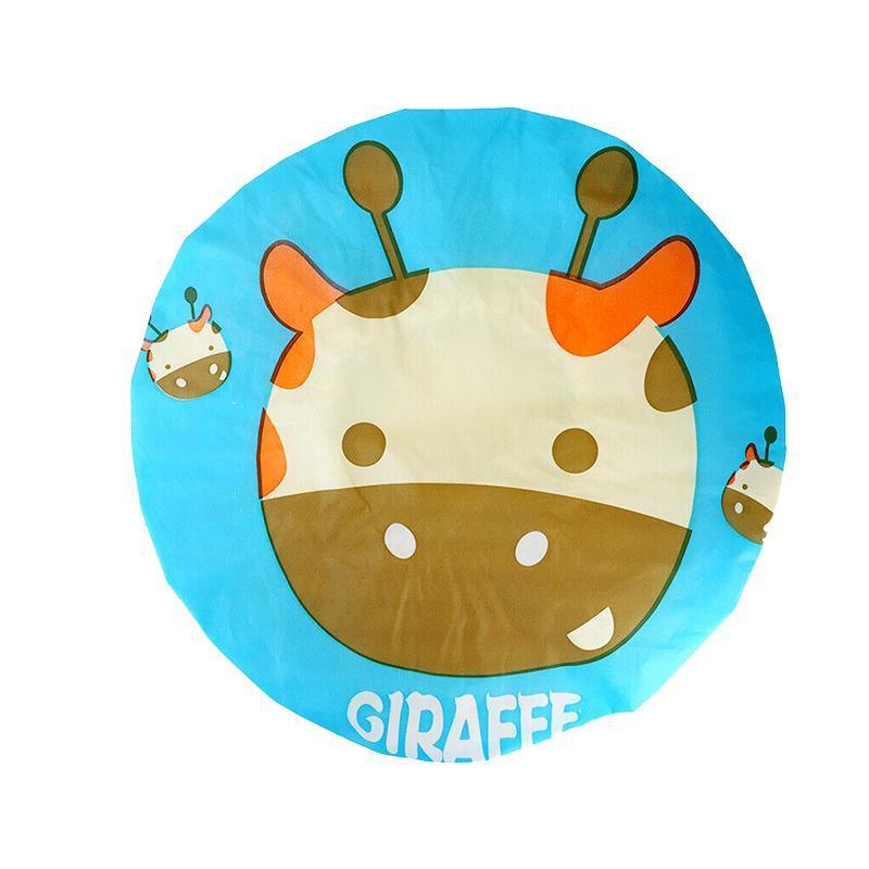 Reusable Women Girls Hair Wrap Waterproof Shower Bath Shower Cap Hat - Frog