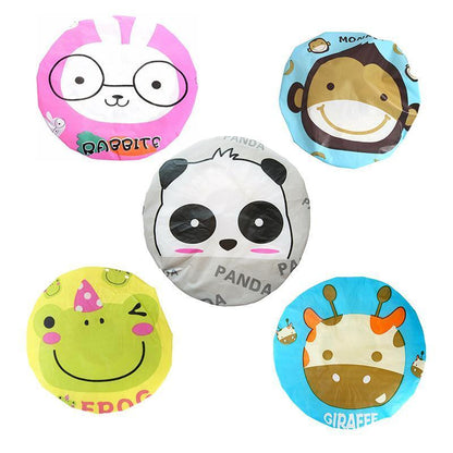 Reusable Women Girls Hair Wrap Waterproof Shower Bath Shower Cap Hat - Panda