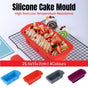 High Temperature Resistant Rectangular Silicone Cake Mold Baking Pan for Kitchen - Grey