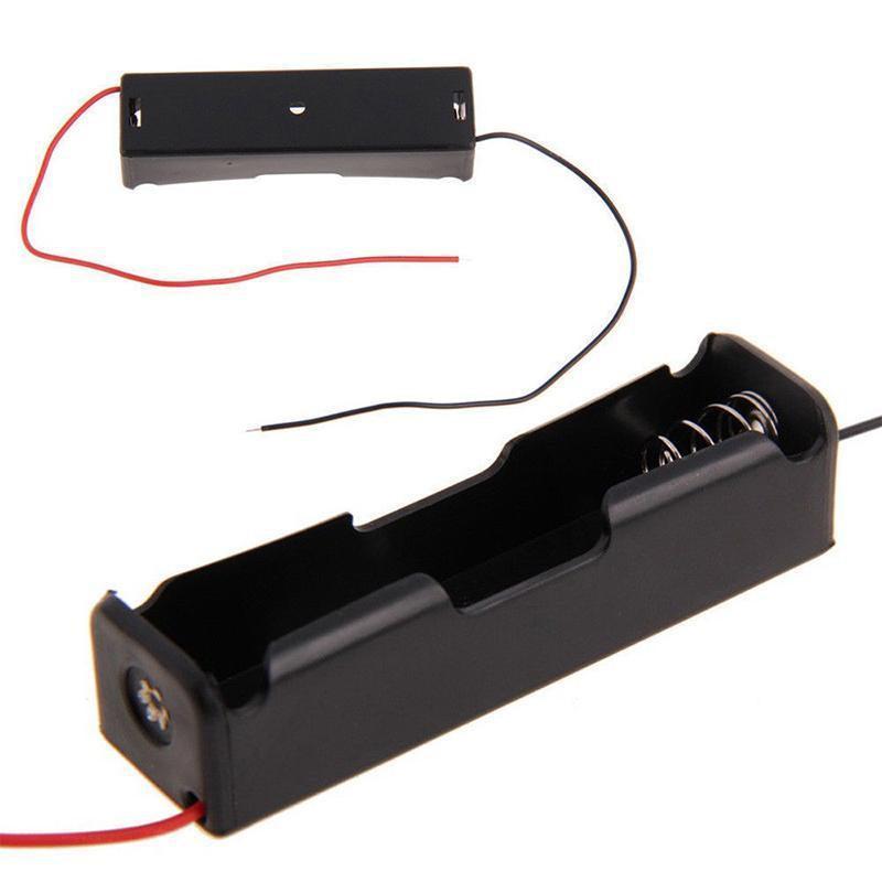 8 Pack 18650 Single Battery Holder Case Rechargeable 18650 Wire Lead Lithium.