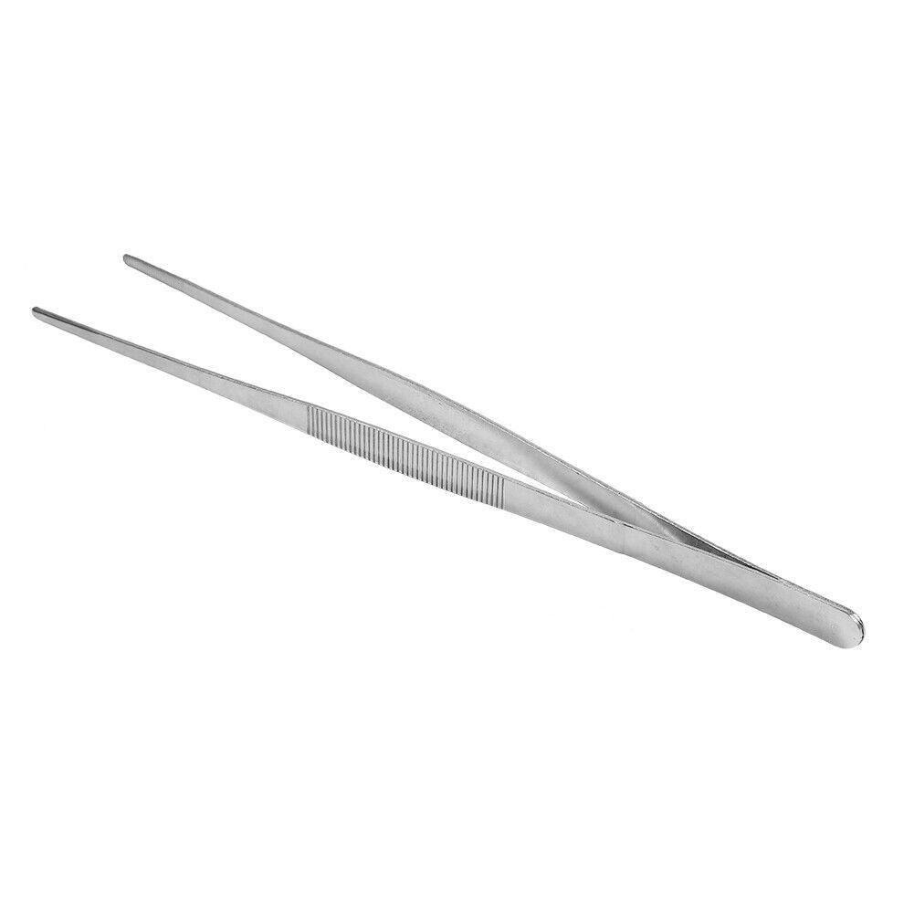 Kitchen Tweezers Silver Garden Tweezer For Professional Use Craft Home Long Au - CR 30cm