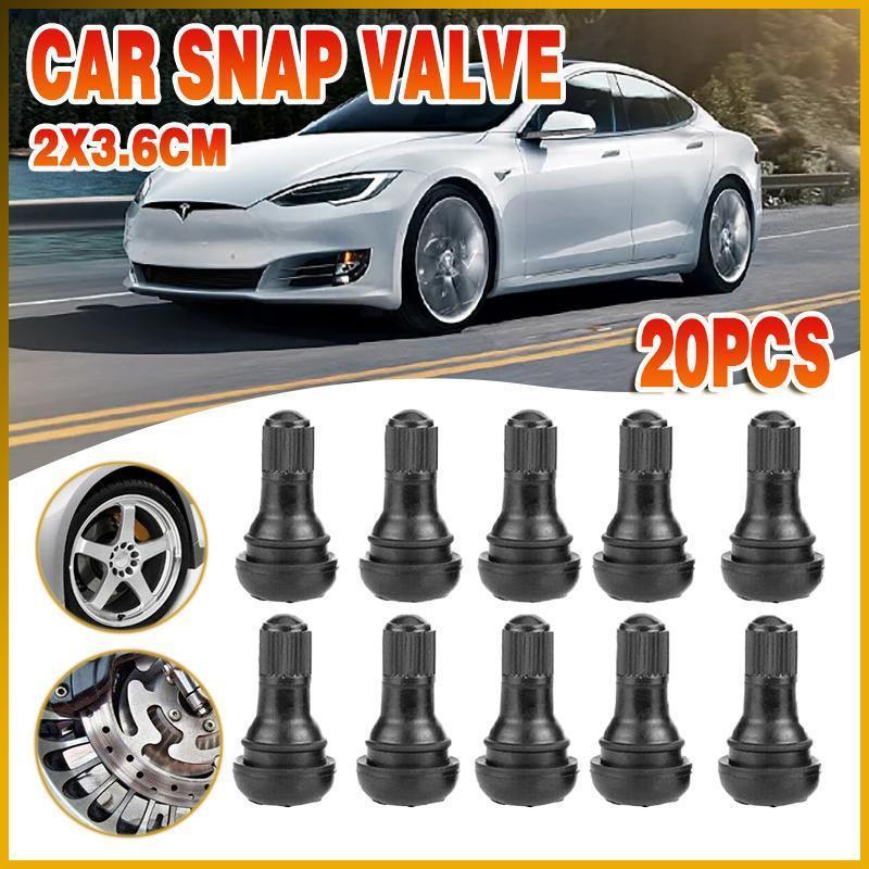 10x TR412 Car Auto Snap In Tyre Valve Rubber Tubeless Short Valve Stems.