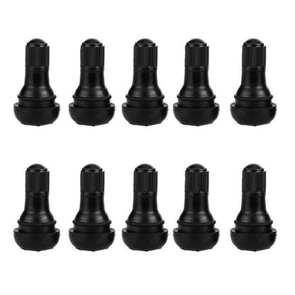 10x TR412 Car Auto Snap In Tyre Valve Rubber Tubeless Short Valve Stems.
