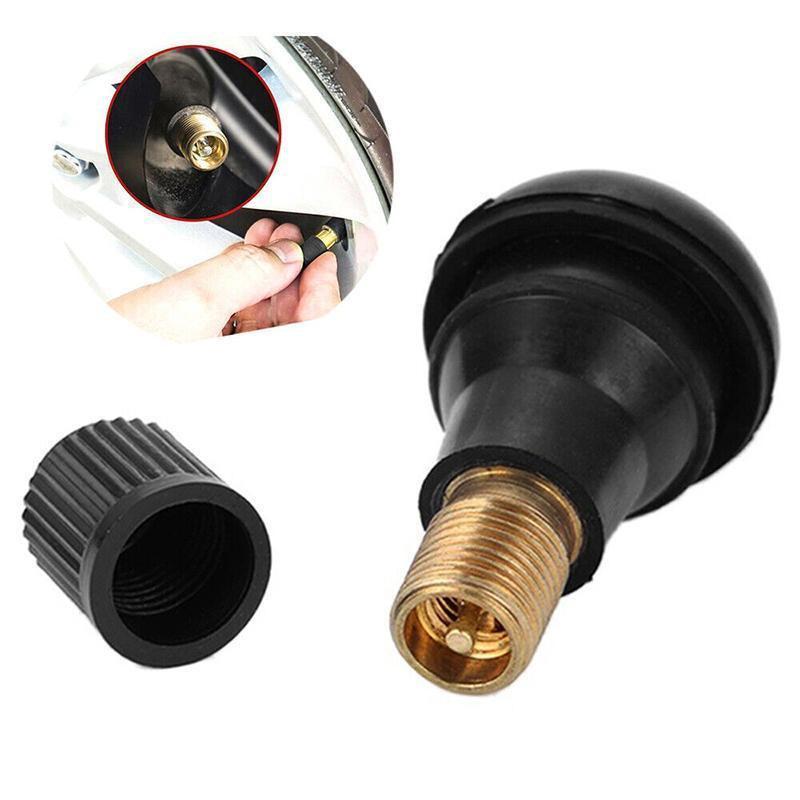 10x TR412 Car Auto Snap In Tyre Valve Rubber Tubeless Short Valve Stems.