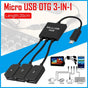Micro USB 2.0 OTG HUB Cable Adapter AU Male to Female Dual Host Fast Transfer.