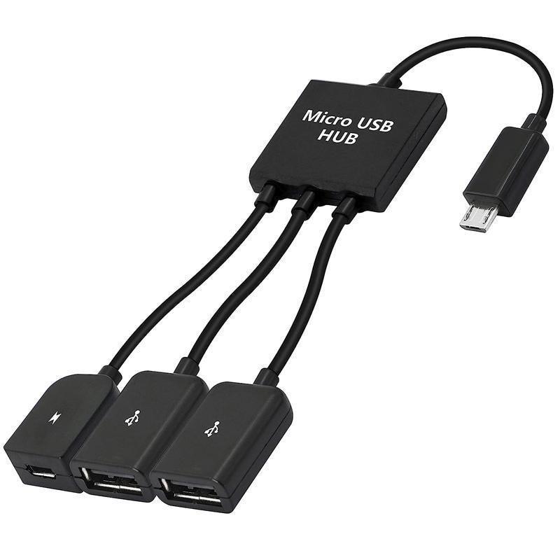 Micro USB 2.0 OTG HUB Cable Adapter AU Male to Female Dual Host Fast Transfer.