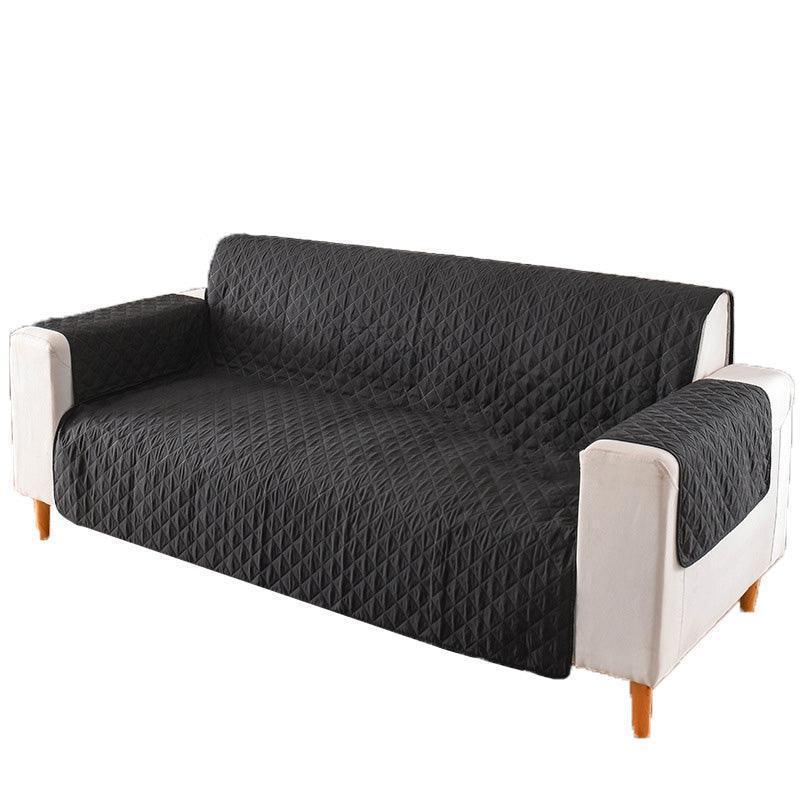 190x195cm Seater Pet Sofa Protector Cover Quilted Couch Covers Lounge Slipcover - Coffee