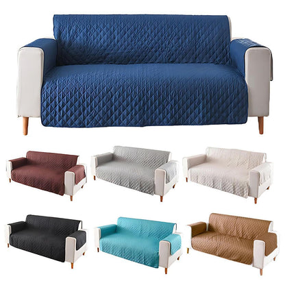 130X195cm Seater Pet Sofa Protector Cover Quilted Couch Covers Lounge Slipcover - Grey