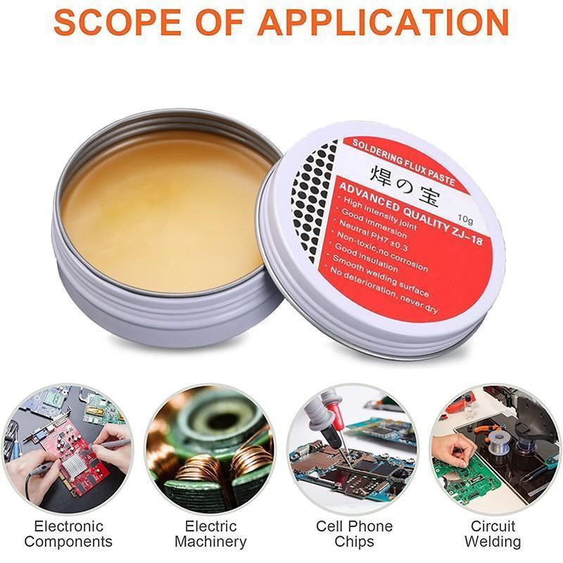 2X 10g Soldering Flux Paste Pcb Rosin Welding Diy High Intensity Solder Zj-18.