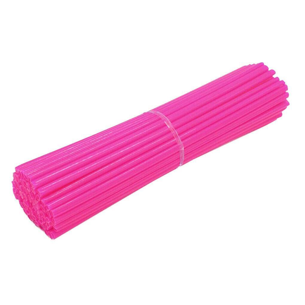 72PCS Wheel Spoke Wrap Sleeves Mountain Bike Bicycle Mtb Wraps Skins Covers - Yellow.