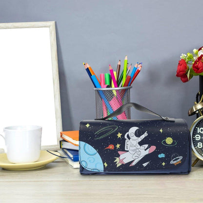 Functional Pencil Case Stationery Bag Pen Holder Storage Organizer for School - 02.