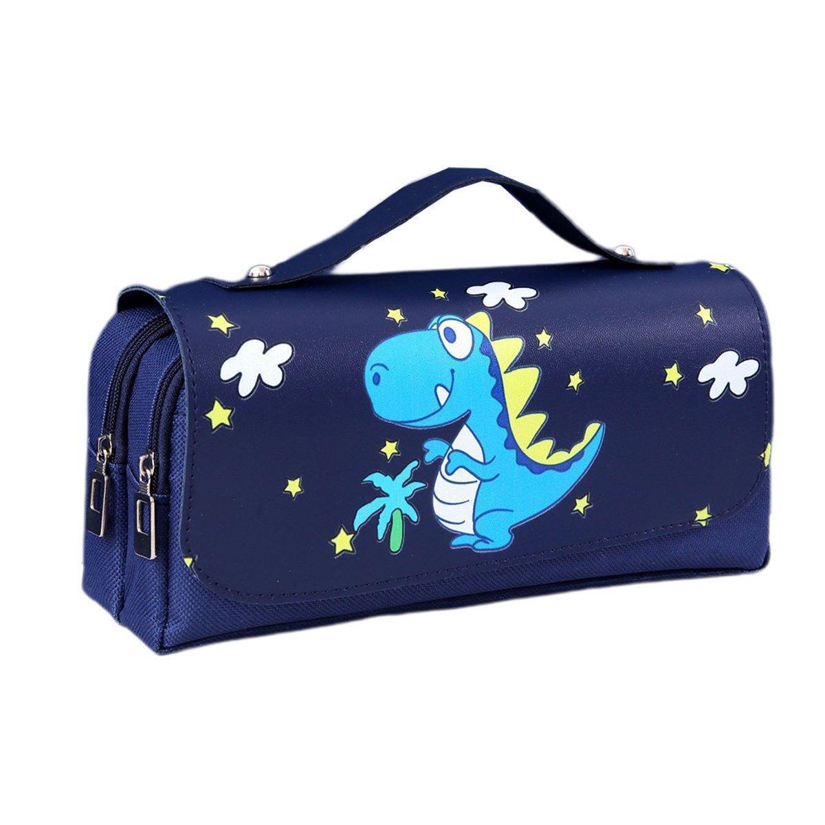 Functional Pencil Case Stationery Bag Pen Holder Storage Organizer for School - 02.