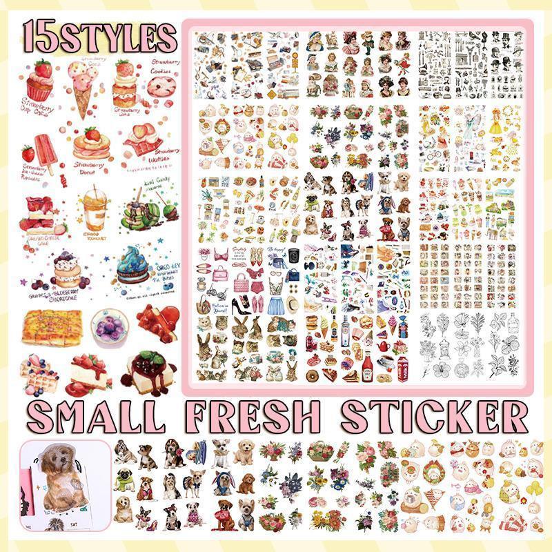 15-Style Creative Student Graffiti Sticker Set Small Fresh Sticker - K-Dogs.