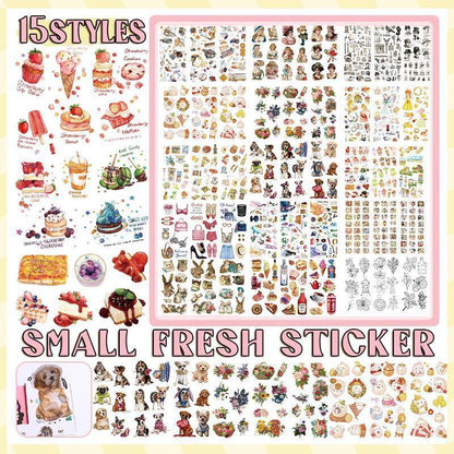 15-Style Creative Student Graffiti Sticker Set Small Fresh Sticker - K-Dogs.