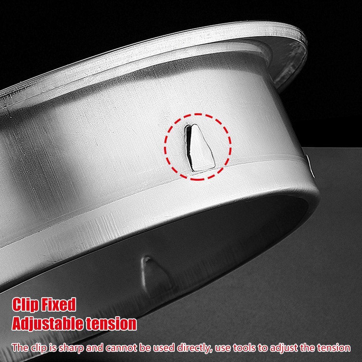 Stainless Steel Exhaust Fan Vent Outlet Flat Hood for Bathroom Kitchen Outlet - 150mm.