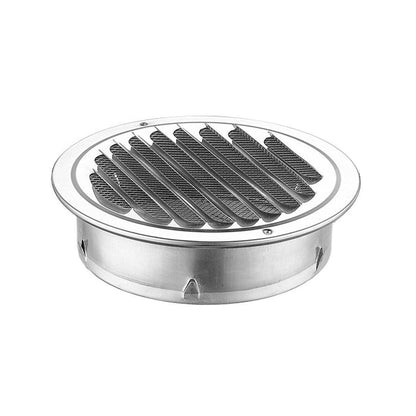 Stainless Steel Exhaust Fan Vent Outlet Flat Hood for Bathroom Kitchen Outlet - 150mm.