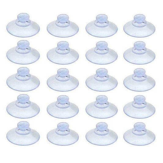 20Pcs 20/40Mm Suction Cups Caps Suckers Aquarium Fish Tank Glass Hanger Pads - 20MM