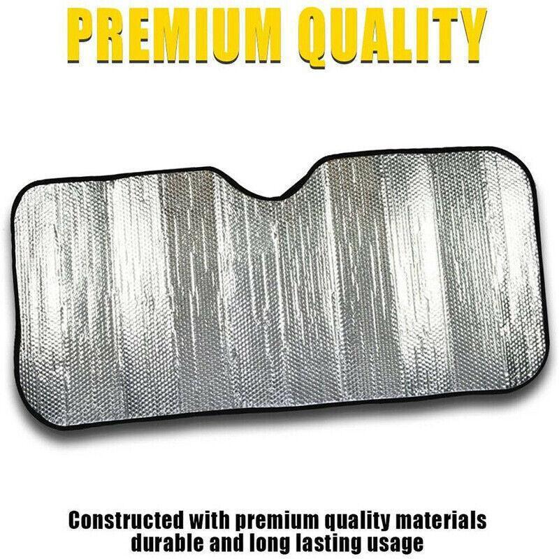 Car Windscreen Sun Shade Heat Reflective Windshield Front Rear Window Uv Block - 130*60.