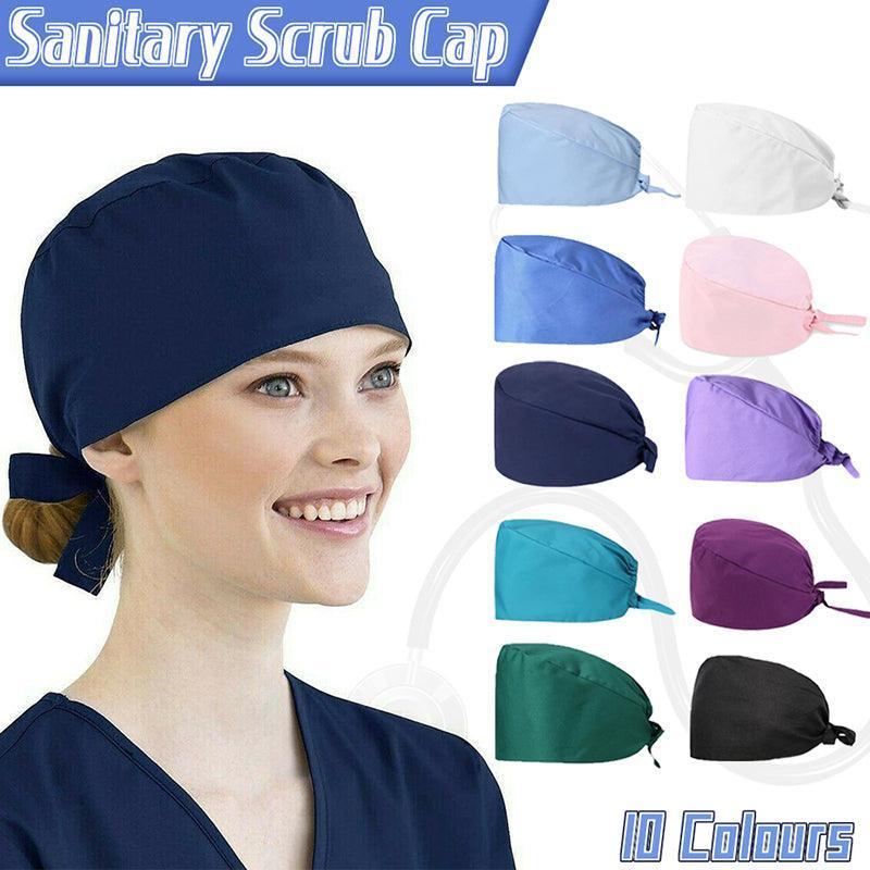 100% Cotton Unisex Surgical Scrub Cap for Doctors & Nurses - Purple