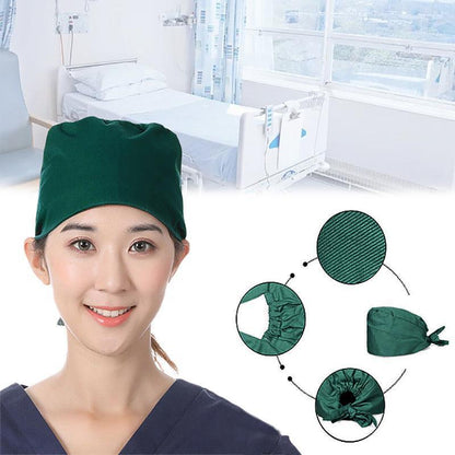 100% Cotton Unisex Surgical Scrub Cap for Doctors & Nurses - Purple
