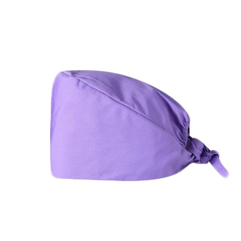 100% Cotton Unisex Surgical Scrub Cap for Doctors & Nurses - Purple